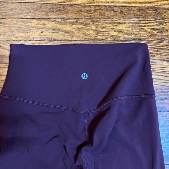 Lululemon Women's Burgundy Align™ High-Rise Leggings Pants Gym Workout Size 6 - Picture 2 of 7